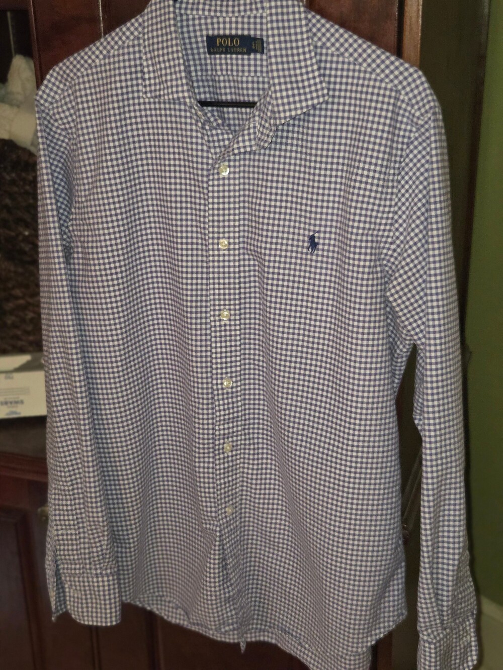 Polo Ralph Lauren Medium Purple Check Cotton Button-Down Shirt